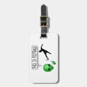 Das ist Fußball Gepäckanhänger (Vorderseite vertikal)