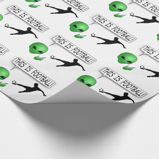Das ist Fußball Geschenkpapier (Ecke)