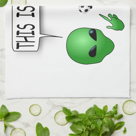 Das ist Fußball Geschirrtuch (Gefaltet)