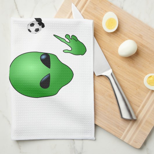 Das ist Fußball Geschirrtuch (Viertel Falte)