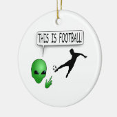Das ist Fußball Keramik Ornament (Links)