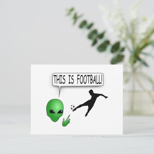 Das ist Fußball Postkarte (Stehend Vorderseite)