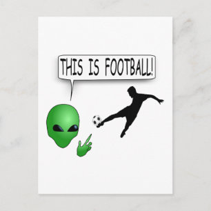 Das ist Fußball Postkarte
