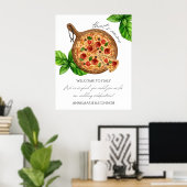 Das ist ganz Italien Pizza Willkommenszeichen Poster (Heimbüro)