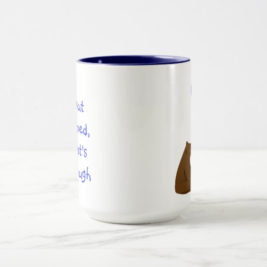 Das ist genug Fun Balloon-Bären-Zitat Tasse (Zentrum)