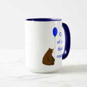 Das ist genug Fun Balloon-Bären-Zitat Tasse (VorderseiteRechts)