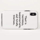 Das ist geschmacklos Case-Mate iPhone hülle (Rückseite (Horizontal))