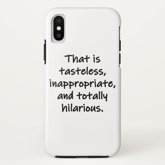 Das ist geschmacklos Case-Mate iPhone hülle (Rückseite)