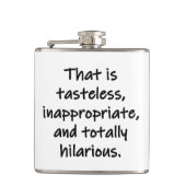 Das ist geschmacklos flachmann (Vorderseite)