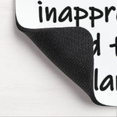 Das ist geschmacklos mousepad (Ecke)