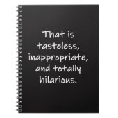 Das ist geschmacklos notizblock (Vorderseite)