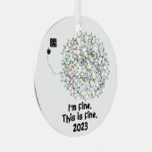 Das ist gut 2023 Funny Keepake Ornament Aus Metall (Vorderseite Rechts)