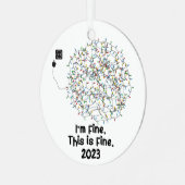 Das ist gut 2023 Funny Keepake Ornament Aus Metall (Vorderseite links)