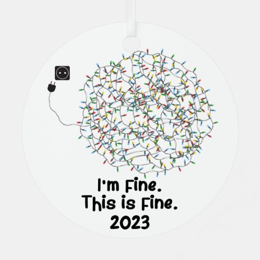 Das ist gut 2023 Funny Keepake Ornament Aus Metall (Rückseite)