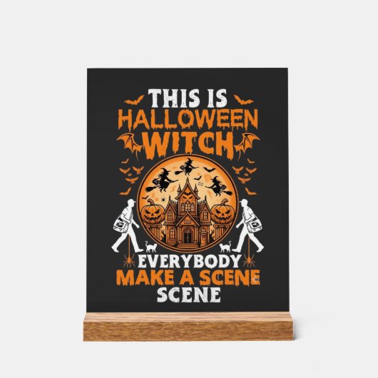 Das ist Halloween Acrylschild (Vorderseite)