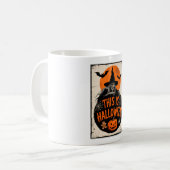 Das ist Halloween Beängstigend Hexe Retro Spooky P Kaffeetasse (Vorderseite Links)
