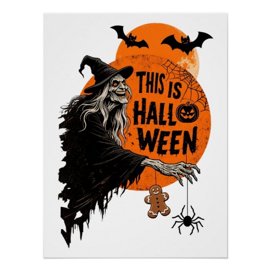 Das ist Halloween Beängstigend Hexe Retro Spooky P Poster (Vorderseite)