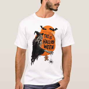 Das ist Halloween Beängstigend Hexe Retro Spooky P T-Shirt