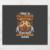 Das ist Halloween Schaumweinetikett (Einzelnes Label)