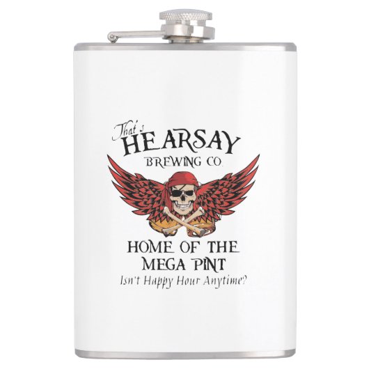 Das ist Hearsay Brewing Company Flachmann (Vorderseite)