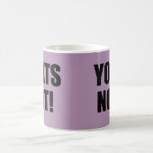 Das ist heiß! Ihr Nein! Exzellenz in guter Grammat Kaffeetasse (Mittel)