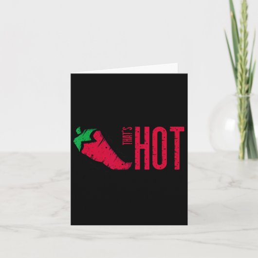 Das ist Hot Red Chili Pepper Karte (Vorderseite)