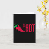 Das ist Hot Red Chili Pepper Karte (Gelbe Blume)