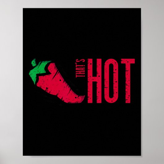 Das ist Hot Red Chili Pepper Poster (Vorne)