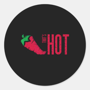 Das ist Hot Red Chili Pepper Runder Aufkleber