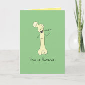 Das ist Humerus - Funny Bone Puff Greeting Card Karte (Vorderseite)