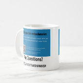 Das ist Ihr Gehirn auf Transhumanismus Kaffeetasse (Vorderseite Links)