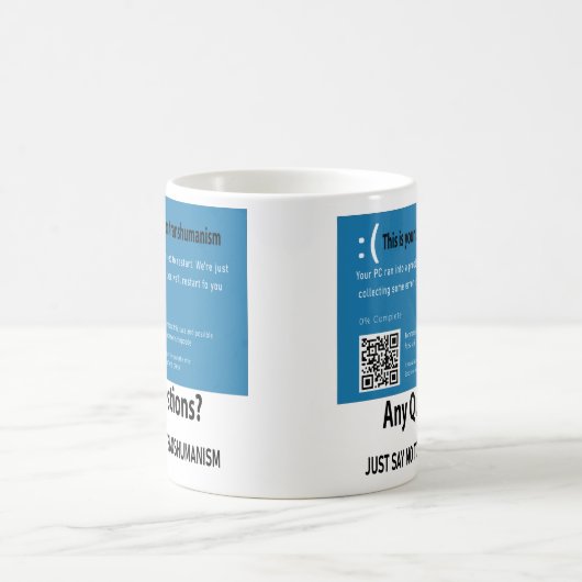 Das ist Ihr Gehirn auf Transhumanismus Kaffeetasse (Mittel)