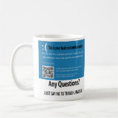 Das ist Ihr Gehirn auf Transhumanismus Kaffeetasse (Links)