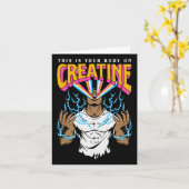 Das ist Ihr Körper am Createur Workout Gym Geburts Karte (Gelbe Blume)