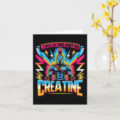 Das ist Ihr Körper auf dem Creatine Workout Gym Karte (Gelbe Blume)