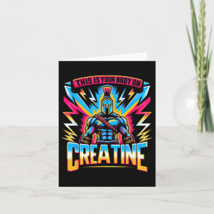 Das ist Ihr Körper auf dem Creatine Workout Gym Karte