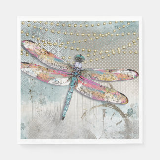 Das ist Ihre Zeit Dragonfly Napkin Serviette