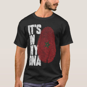 Das ist in meiner DNA die marokkanische Flagge mit T-Shirt