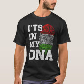 Das ist in meiner DNA, Ungarisch Fingerprint stolz T-Shirt (Vorderseite)