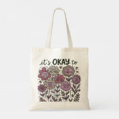 Das ist in Ordnung für Boho Floral Tragetasche (Rückseite)