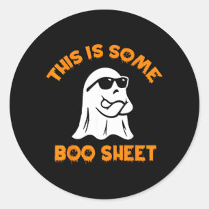 Das ist irgendwie Boo-Blatt Cool Geist Lustig Hall Runder Aufkleber