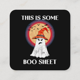 Das ist irgendwie ein Gespenst Halloween lustig Quadratische Visitenkarte
