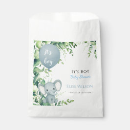 Das ist Junge! Niedliches kleines Elefantenbaby mi Geschenktütchen