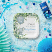 Das ist Junge! Niedliches kleines Elefantenbaby mi Pappteller (Party)