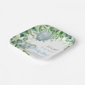 Das ist Junge! Niedliches kleines Elefantenbaby mi Pappteller (Gewinkelt)