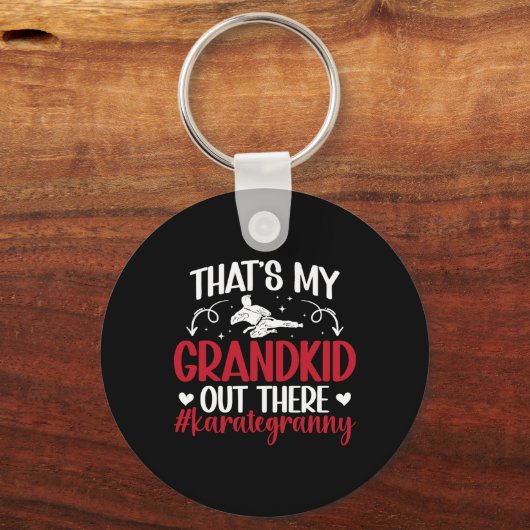 Das ist Karate Granny Proud Karate Gran Schlüsselanhänger (Vorderseite)