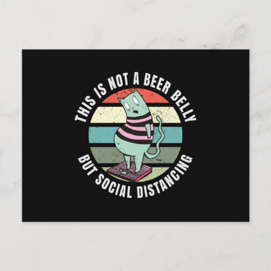 Das ist kein Bierbauch, sondern sozial distanziere Postkarte (Vorderseite)
