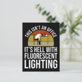 Das ist kein Büro - es ist heilig Postkarte (Stehend Vorderseite)