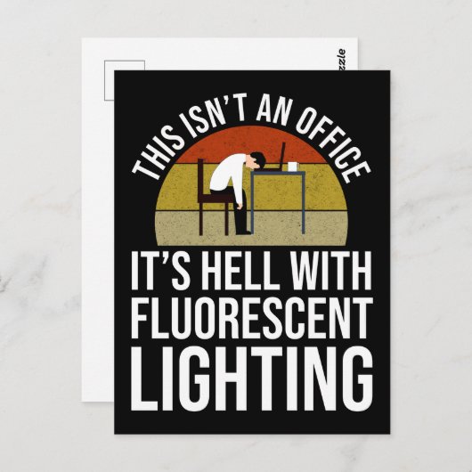 Das ist kein Büro - es ist heilig Postkarte (Vorne/Hinten)