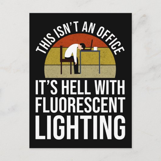 Das ist kein Büro - es ist heilig Postkarte (Vorderseite)